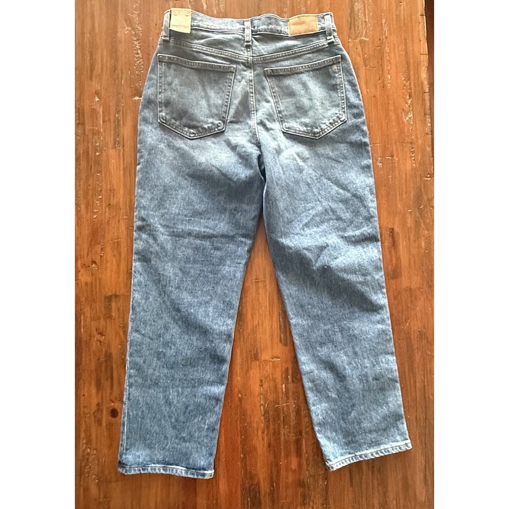 Madewell Perfect Vintage Straight Jeans Womens 28‎ Petite High Rise Denim New - Picture 2 of 13